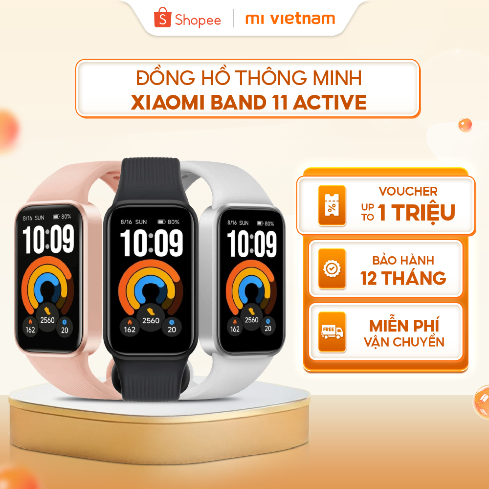 Đồng hồ thông minh Xiaomi Band 11 Active | 300mAh, 5ATM| Theo dõi sức khỏe | Chính hãng | BigBuy360 - bigbuy360.vn