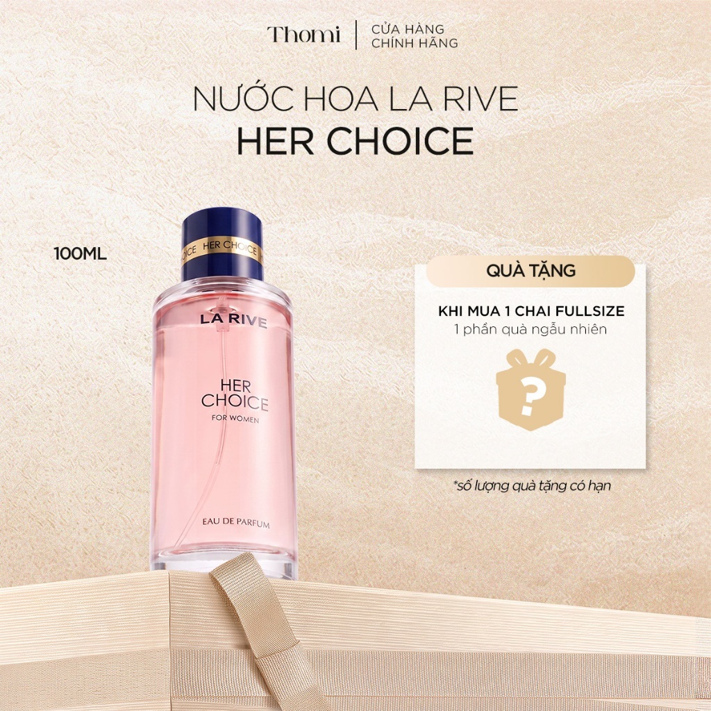 Nước Hoa Nữ La Rive Her Choice EDP 100ml - Hương Hoa Nhài, Xạ Hương Thanh Lịch Hiện Đại