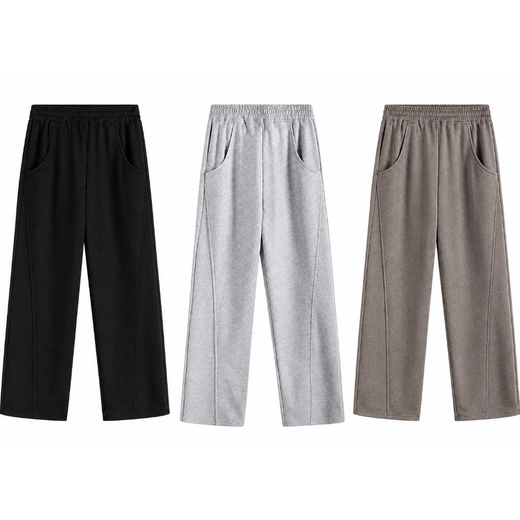 [SIZE 45-120KG] Quần Dài Form Rộng Unisex Nam Nữ Local Brand Đứng Form Co Giãn Tốt