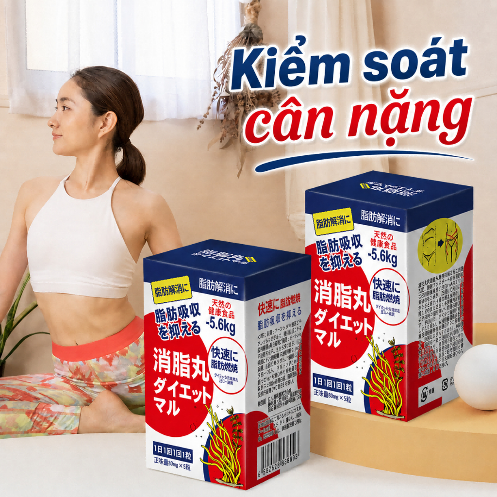 SAUSANDO Viên Tảo Biển Hỗ Trợ Kiểm Soát Cân Nặng Dùng Hằng Ngày 10 Viên