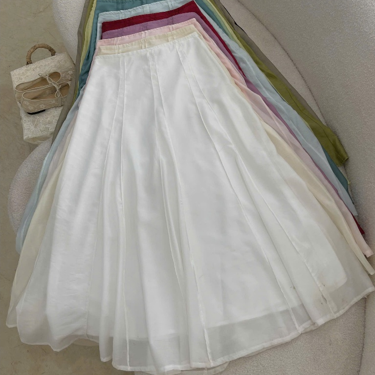 Chân Váy Tơ Linen Cạp Trễ | BigBuy360 - bigbuy360.vn