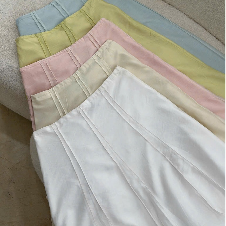 Chân Váy Tơ Linen Cạp Trễ | BigBuy360 - bigbuy360.vn