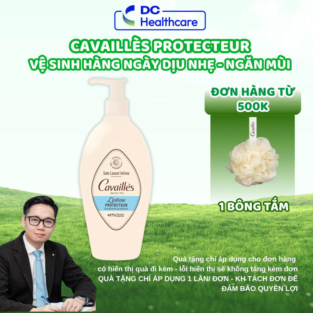 Dung Dịch Vệ Sinh Phụ Nữ Roge Cavailles XANH BIỂN PROTECTEUR 250ml DrCung Healthcare (Màu Xanh Dương)