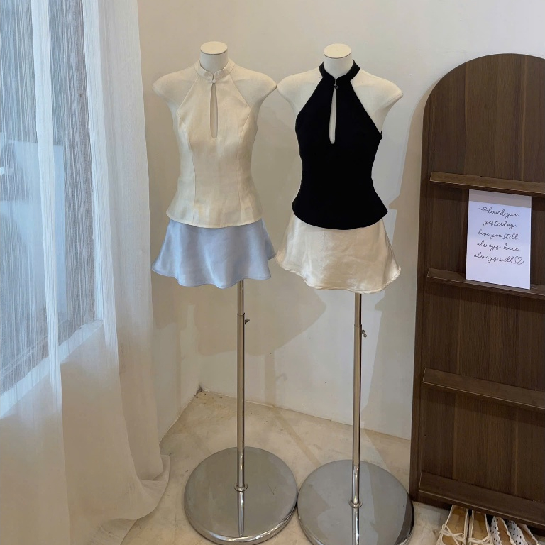 Áo yếm cổ tàu chất linen xược | BigBuy360 - bigbuy360.vn