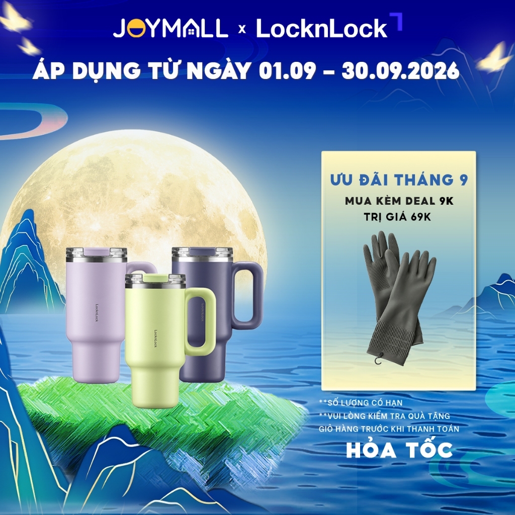 Ly Giữ Nhiệt LocknLock Balance Grip Tumbler LHC4397 900ml, LHC4398 1.2L, Hàng Chính Hãng - JoyMall