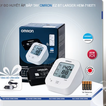 Máy đo huyết áp bắp tay Omron HEM-7183T1-C ( tặng adapter )