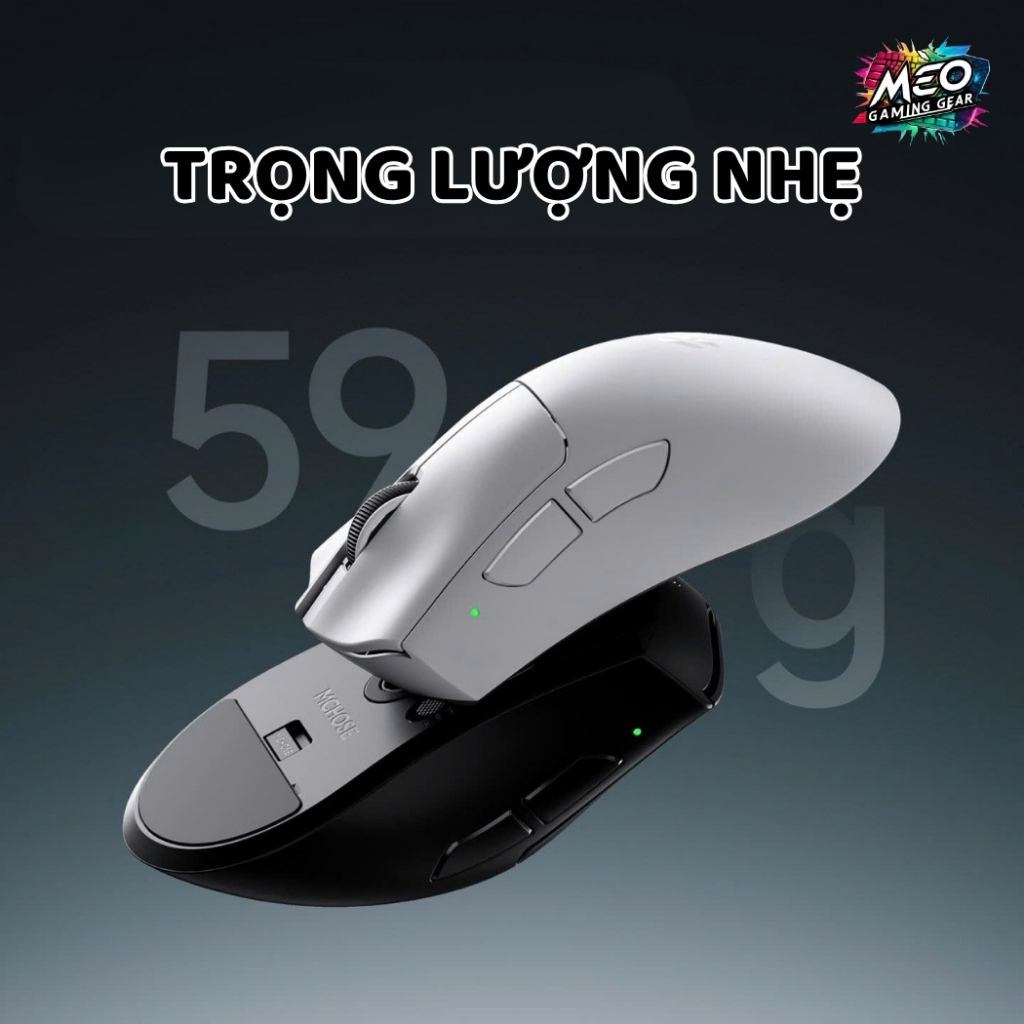 Chuột Gaming Không Dây Mchose V7 - 3 MODE - THIẾT KẾ CÔNG THÁI HỌC - TRỌNG LƯỢNG NHẸ 59G | BigBuy360 - bigbuy360.vn