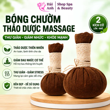 Túi Thảo Dược Chườm Nóng – Bóng Chườm Thảo Dược Massage Giảm Đau, Nậm Chườm Dưỡng Sinh Dùng Cho Spa Và Gia Đình