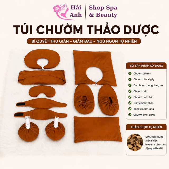 Túi Chườm Thảo Dược Dưỡng Sinh Túi Chườm Mắt, Chườm Lưng, Chườm Cổ Vai Gáy, Túi Chườm Đa Năng