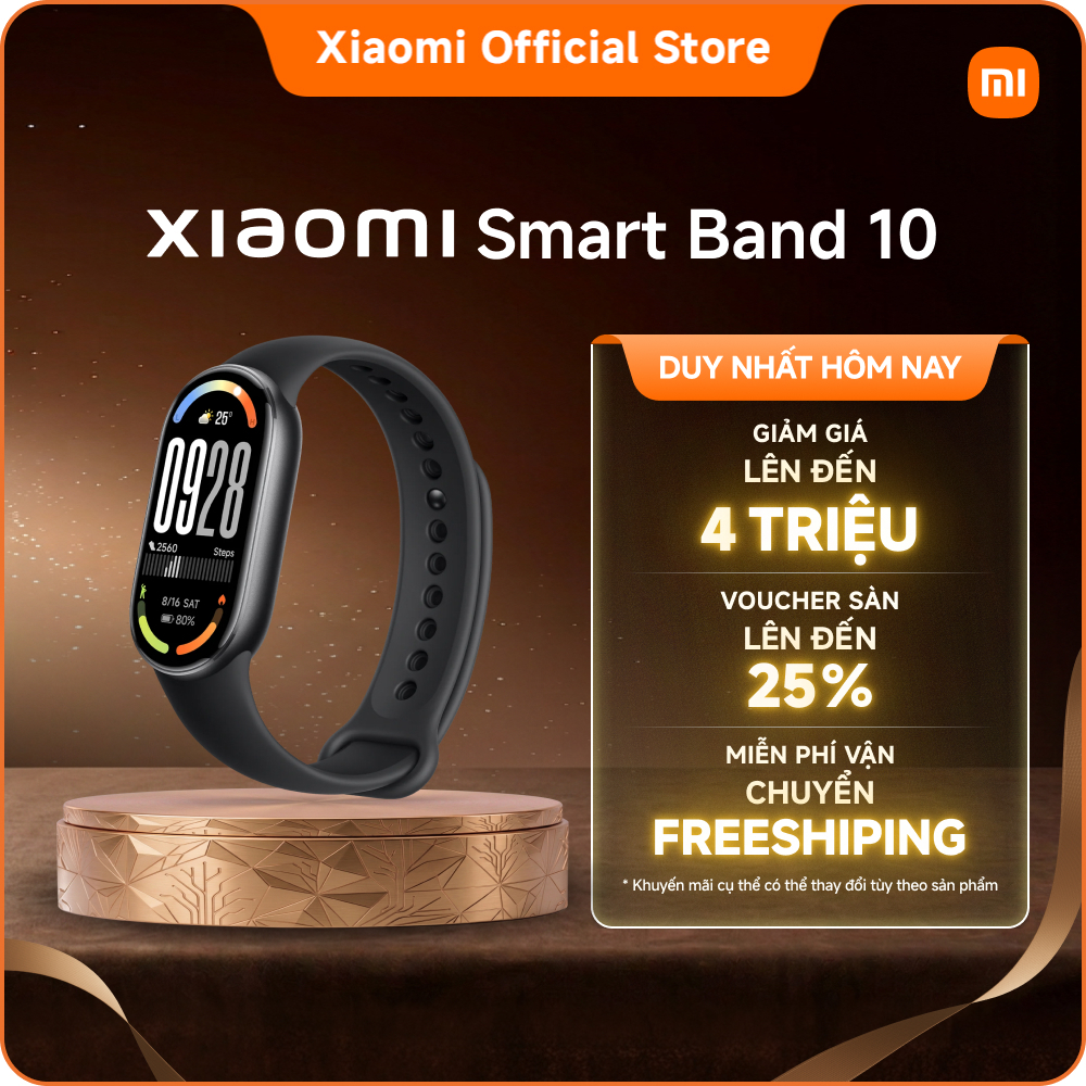 Đồng hồ thông minh Xiaomi Smart band 10｜Màn hình AMOLED 1,72", viền siêu mỏng đối xứng | BigBuy360 - bigbuy360.vn