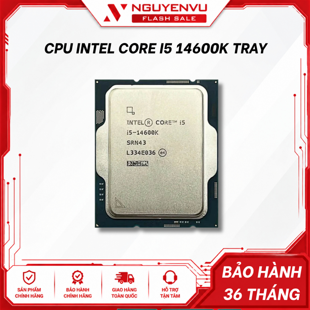 [Full VAT] CPU Intel Core I5 14600K / 14600KF Tray - 14 nhân 20 luồng | BigBuy360 - bigbuy360.vn