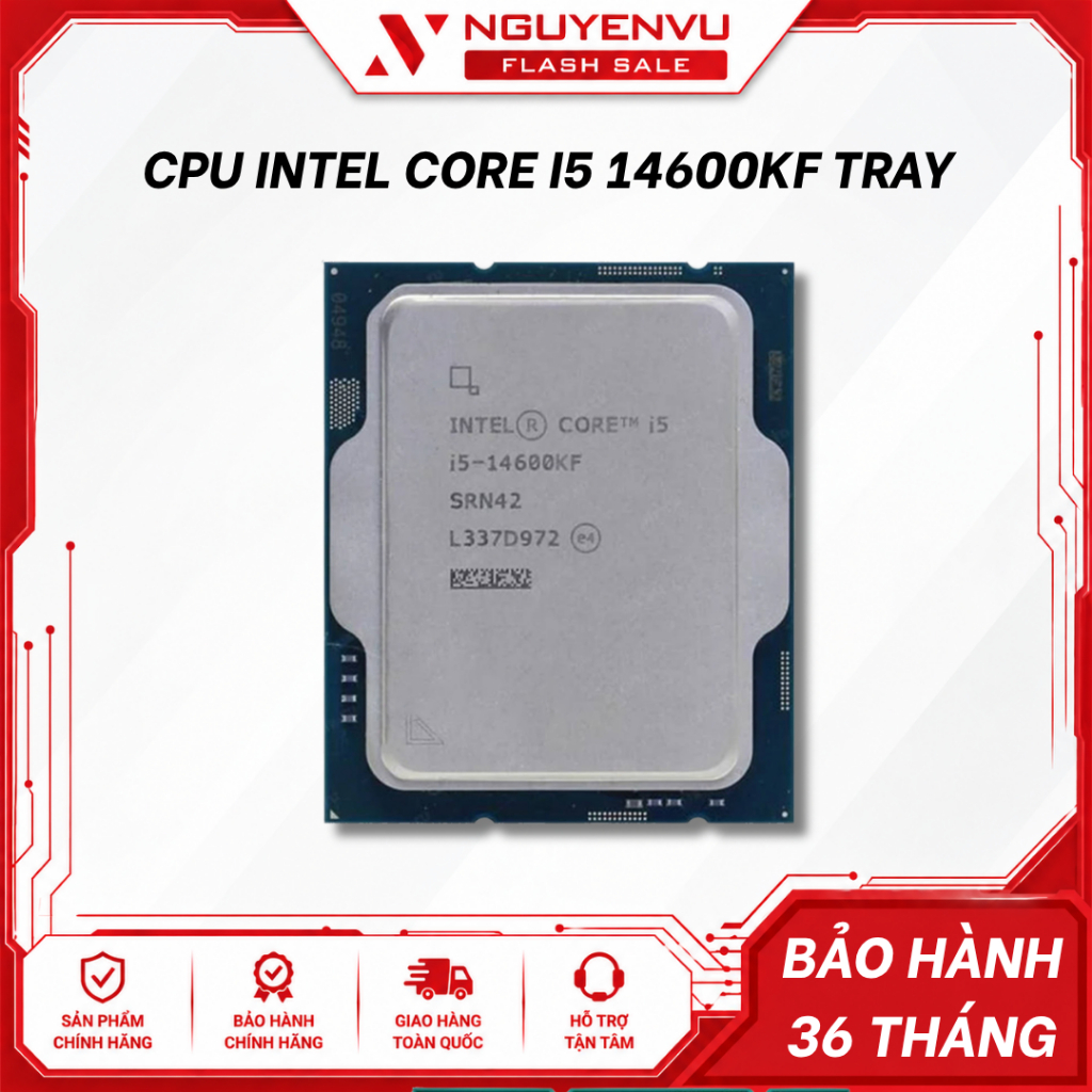 [Full VAT] CPU Intel Core I5 14600K / 14600KF Tray - 14 nhân 20 luồng | BigBuy360 - bigbuy360.vn