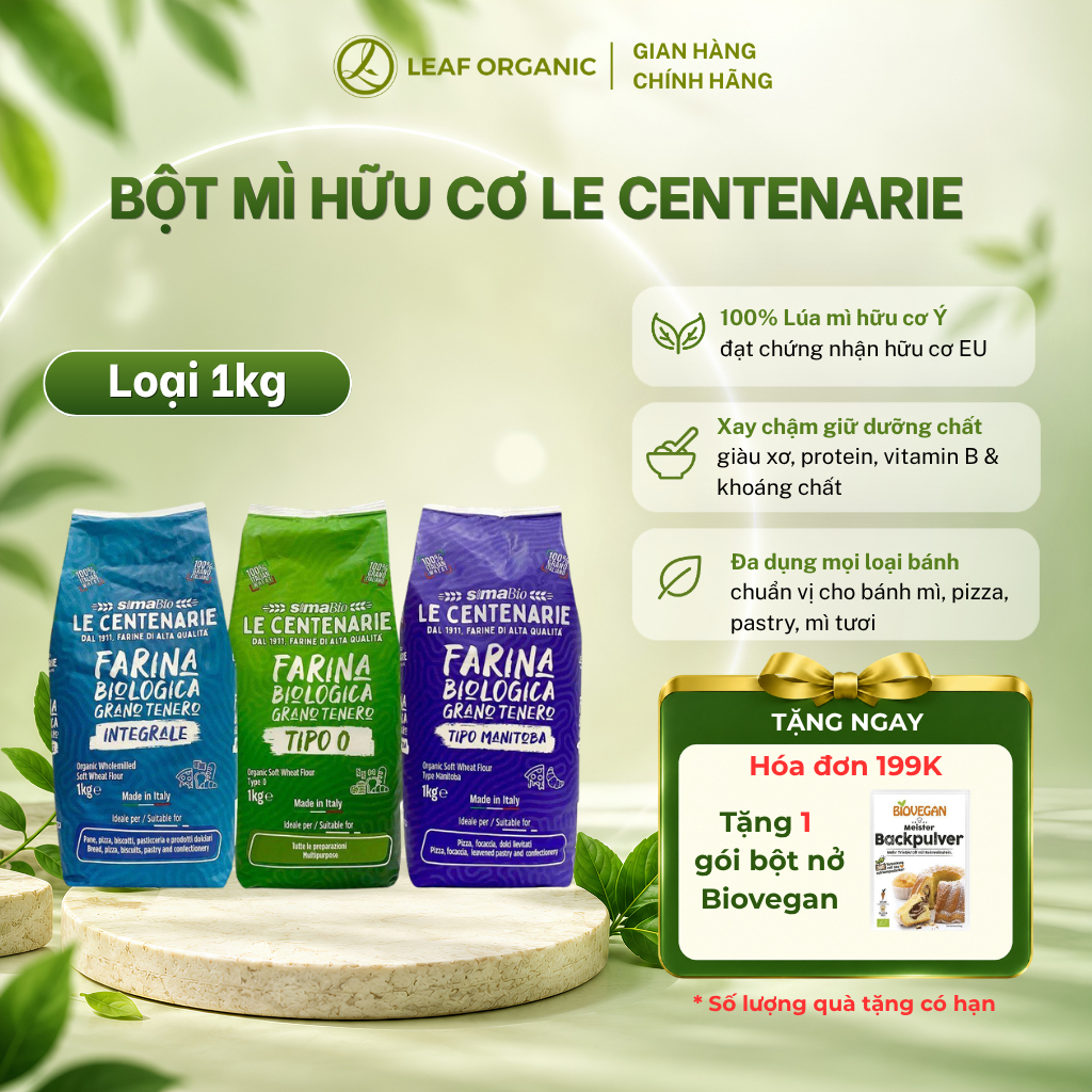 Bột mì hữu cơ Le Centenarie 1kg