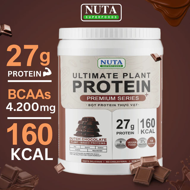 Ultimate Plant Protein Bột Protein Thực Vật Chính Hãng Hộp 800g