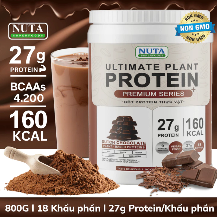 Bột Protein Thực Vật Ultimate Protein Hộp 800g