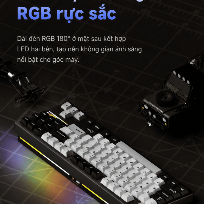 WEIKAV NUT87 DUAL 8K – NHÔM CNC, PIN 10.000mAh, 3 MODE | BigBuy360 - bigbuy360.vn