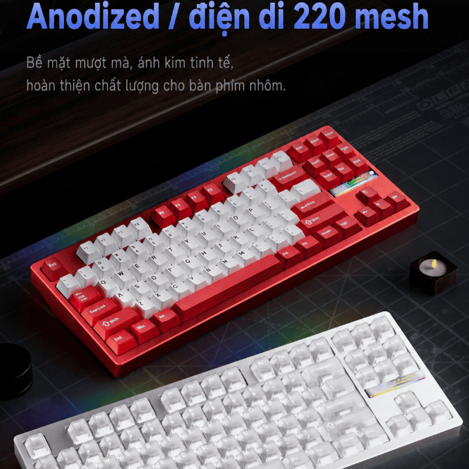WEIKAV NUT87 DUAL 8K – NHÔM CNC, PIN 10.000mAh, 3 MODE | BigBuy360 - bigbuy360.vn