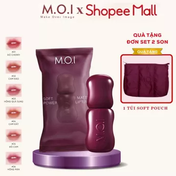 [PHIÊN BẢN MỚI] Son Tint Lì M.O.I Soft Power Matte Lip Tint 4ml, Mịn, Lì, Dưỡng Ẩm Môi