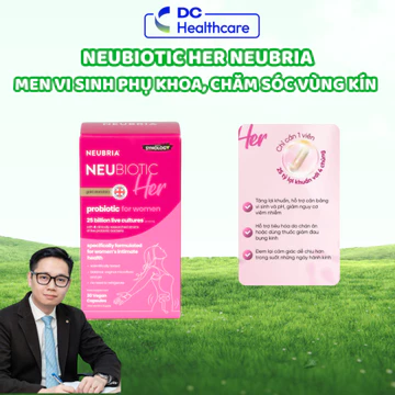 Men Vi Sinh 25 Tỉ Lợi Khuẩn Neu Her Neubria Neubiotic Her - Bổ Sung Lợi Khuẩn (Hộp 30 Viên)