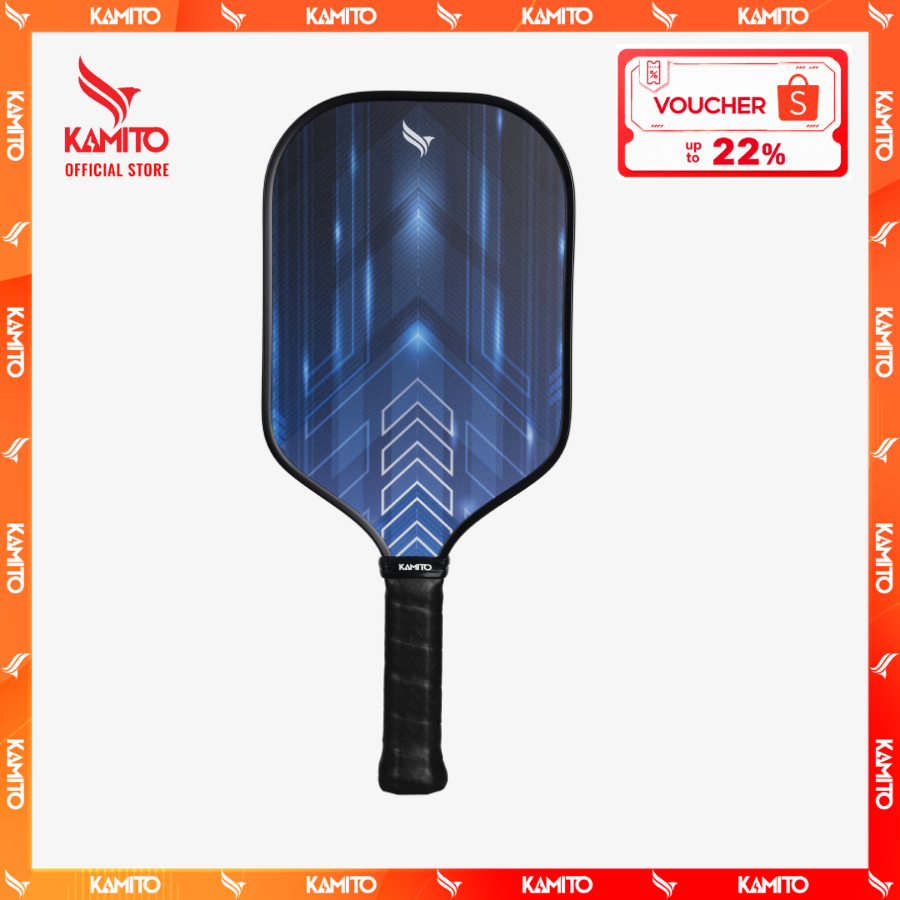Vợt Pickleball Kamito Tiamo, vợt pickleball nam, điểm ngọt rộng lõi PP Honeycomb, kiểm soát bóng tốt