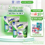 Sunlight Viên Rửa Chén Bát 14 In 1 Dành Cho Máy Rửa Chén - Combo 2 Túi (28 Viên/Túi) — ảnh 1
