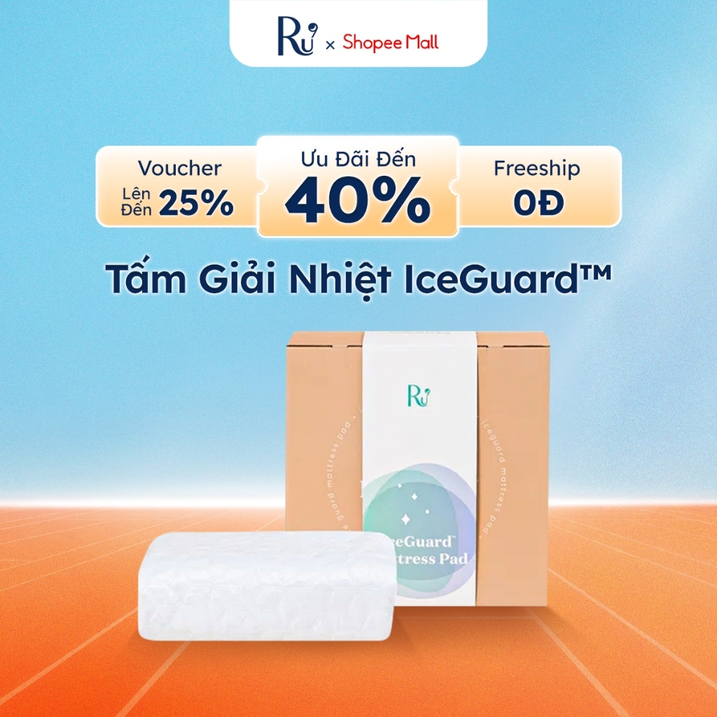 Tấm Giải Nhiệt Iceguard™ (Iceguard Pad) Ru9 | Chiếu Điều Hòa Mát Lạnh Chống Thấm| Hạ Nhiệt Cho Giường | Đủ Kích Thước