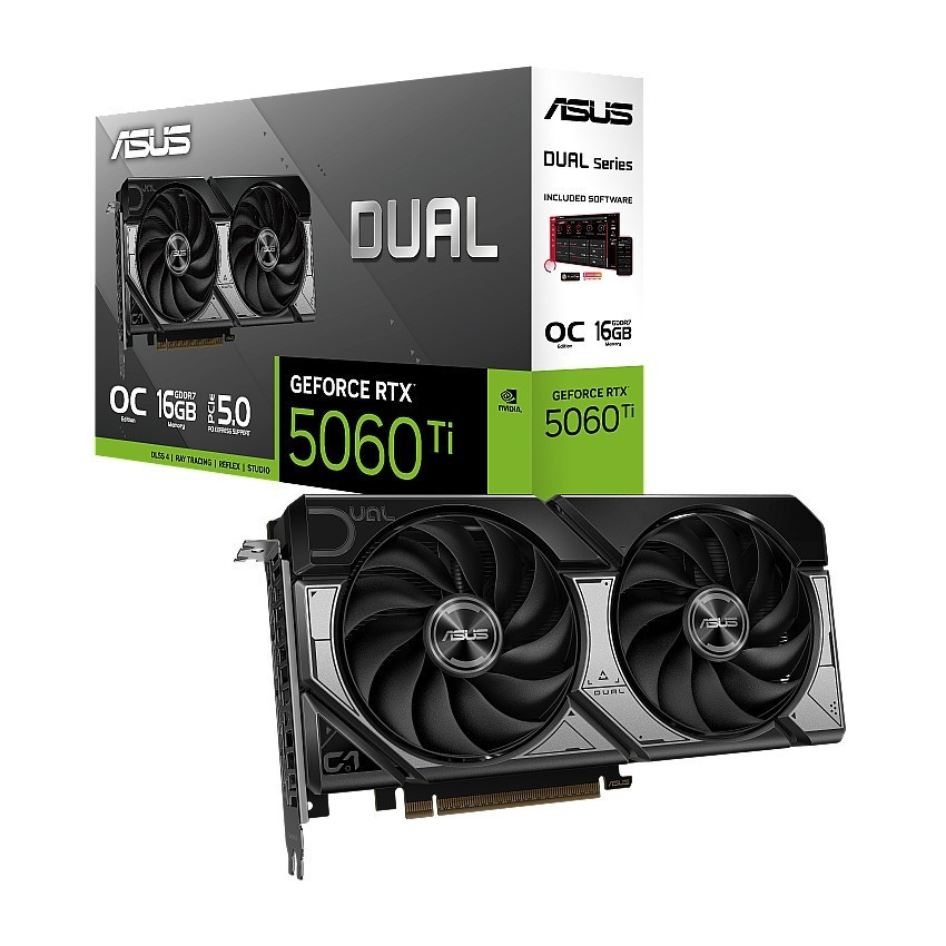 Card Màn Hình ASUS Dual GeForce RTX 5060 Ti 16GB GDDR7 OC Edition (DUAL-RTX5060TI-O16G) | BigBuy360 - bigbuy360.vn