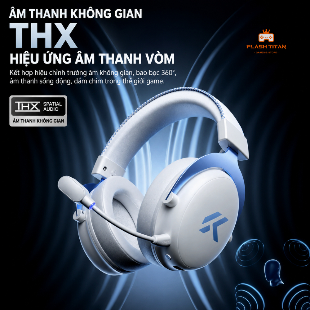 Tai nghe Gaming Không dây Mchose V9 V2 Pro, Hỗ Trợ App Tùy Chỉnh, Mic Đàm Thoại, Nghe Rõ Tiếng Bước Chân, Chơi Game FPS | BigBuy360 - bigbuy360.vn