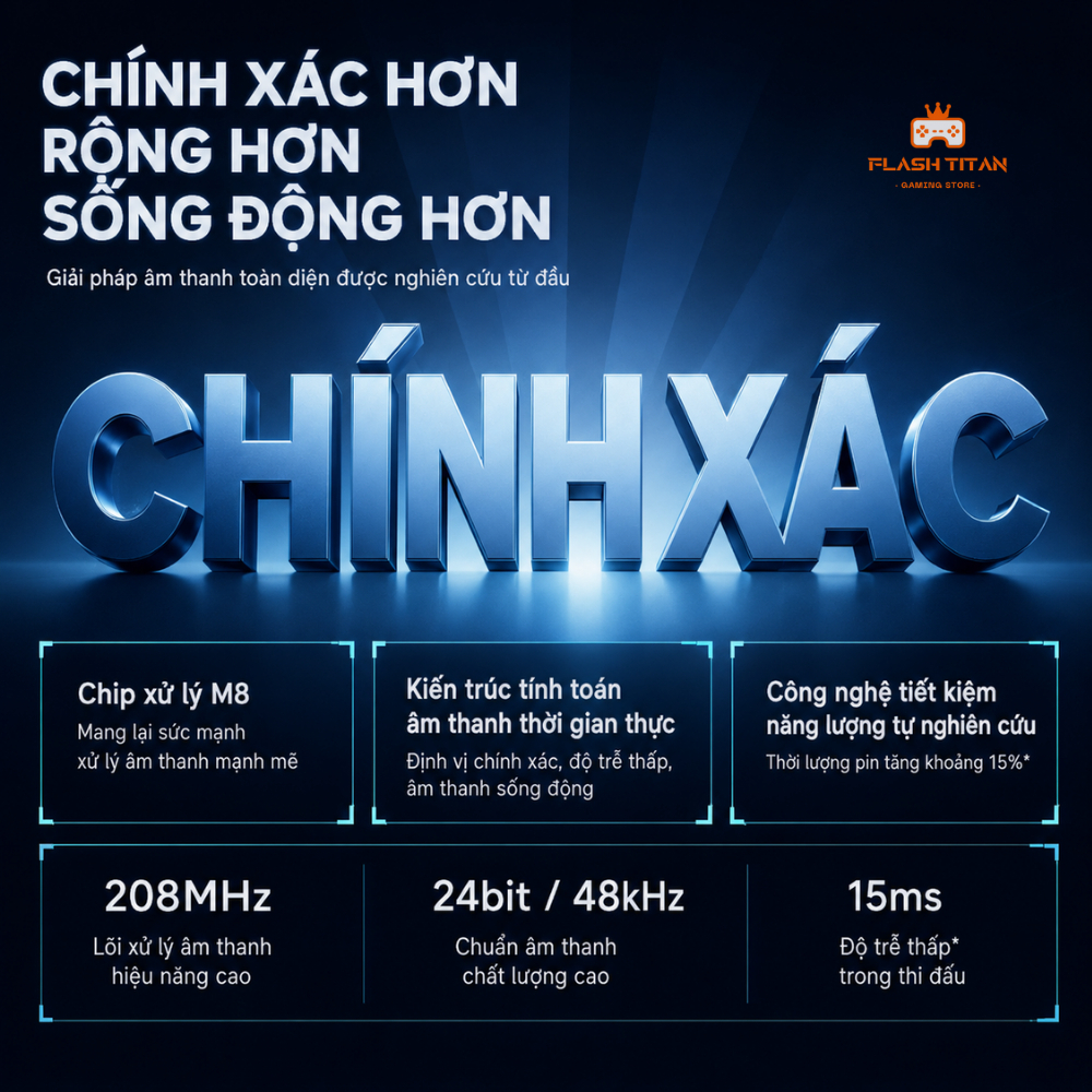 Tai nghe Gaming Không dây Mchose V9 V2 Pro, Hỗ Trợ App Tùy Chỉnh, Mic Đàm Thoại, Nghe Rõ Tiếng Bước Chân, Chơi Game FPS | BigBuy360 - bigbuy360.vn
