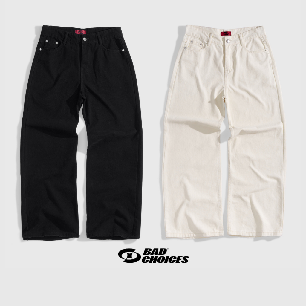 Bad Choices | Quần Kaki Jeans LOOSE PANTS ống suông basic | BigBuy360 - bigbuy360.vn