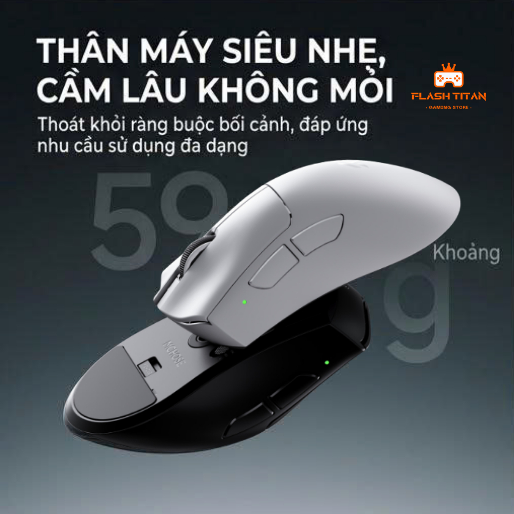 Chuột Gaming Không Dây Mchose V7 - Sensor PAW3395 - Thiết kế công thái học,Dùng cho PC,laptop Chơi Game FPS, Văn Phòng | BigBuy360 - bigbuy360.vn
