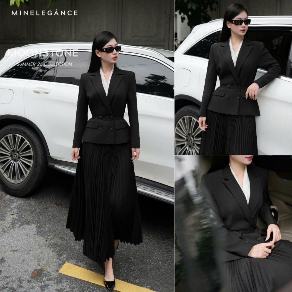 [DEAL MỞ BÁN] MINELEGÁNCE | SET ÁO VEST & CHÂN VÁY BÚT CHÌ THANH LỊCH, SANG TRỌNG - MIN194