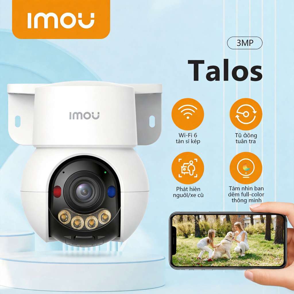NEW IMOU Ngoài TrờI  WIFI Camera Talos 3MP|IPC-S7MP-3V0S|Phát hiện người/xe cộ|Chế độ AOV| | BigBuy360 - bigbuy360.vn