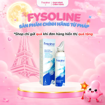 Fysoline - Xịt nước muối biển sâu Pháp 100ml - Vệ sinh, giữ ẩm, cân bằng sinh lý niêm mạc mũi
