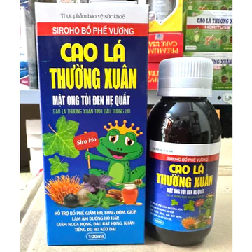 iroho Bổ Phế Vương Mật ong Tỏi đen Hẹ Quất Cao lá thường xuân Tinh dầu thông đỏ bổ phế, giảm ho, giảm viêm họng