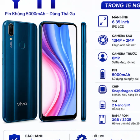 📱🔥 VIVO Y11 CŨ – GIÁ MỀM, MÁY NGON, DÙNG ỔN ĐỊNH 🔥📱