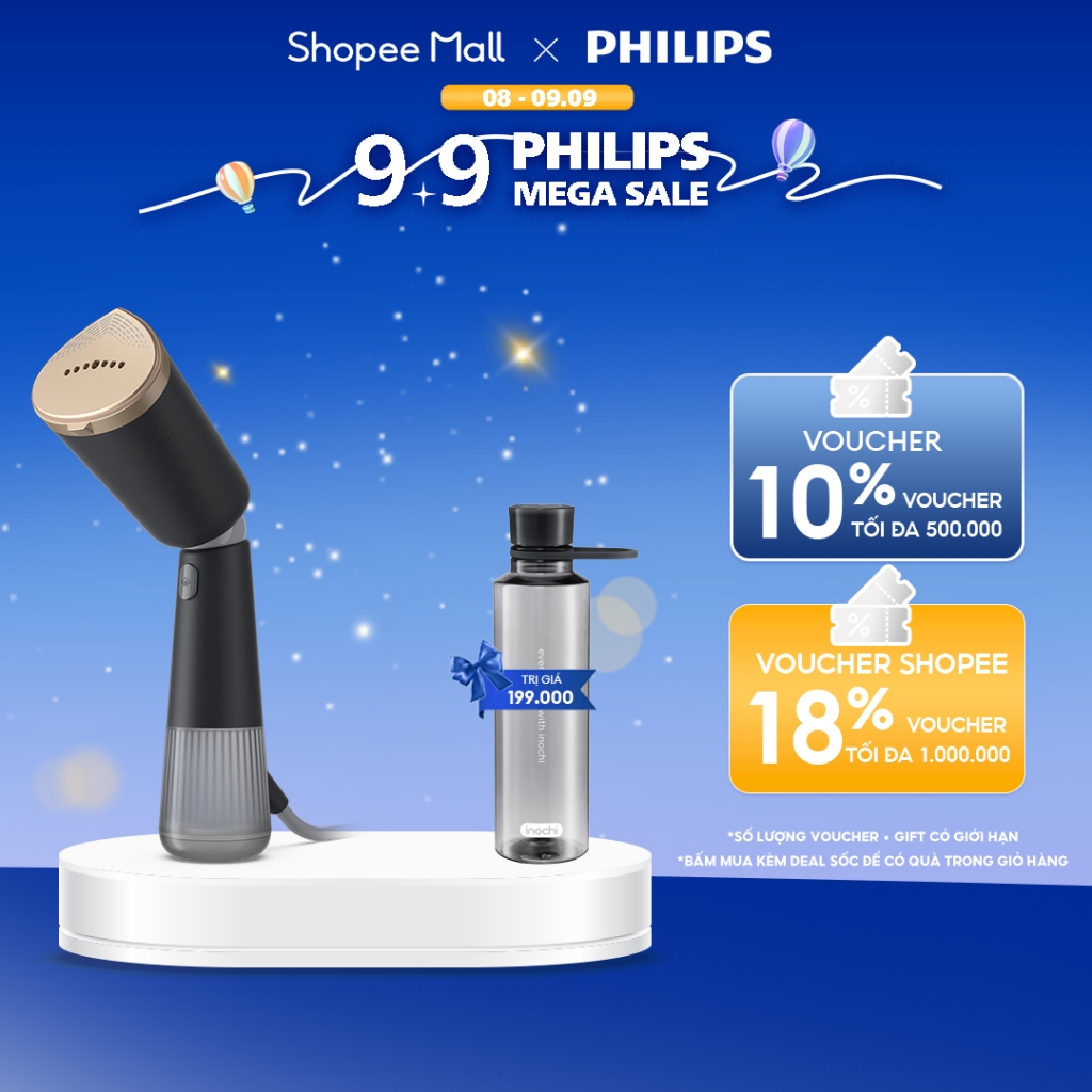 Bàn ủi Hơi Nước Cầm Tay Philips STH5030/80 |1400W - Hàng Chính Hãng