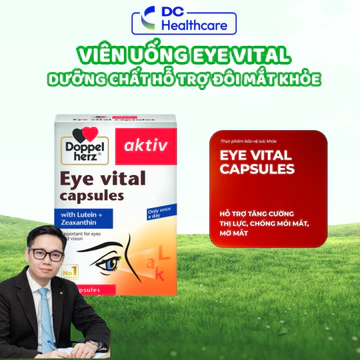Viên Uống Eye Vital - Bổ Sung Dưỡng Chất, Giúp Hỗ Trợ Bổ Mắt, Khô Mắt, Suy Giảm Thị Lực (30 Viên)