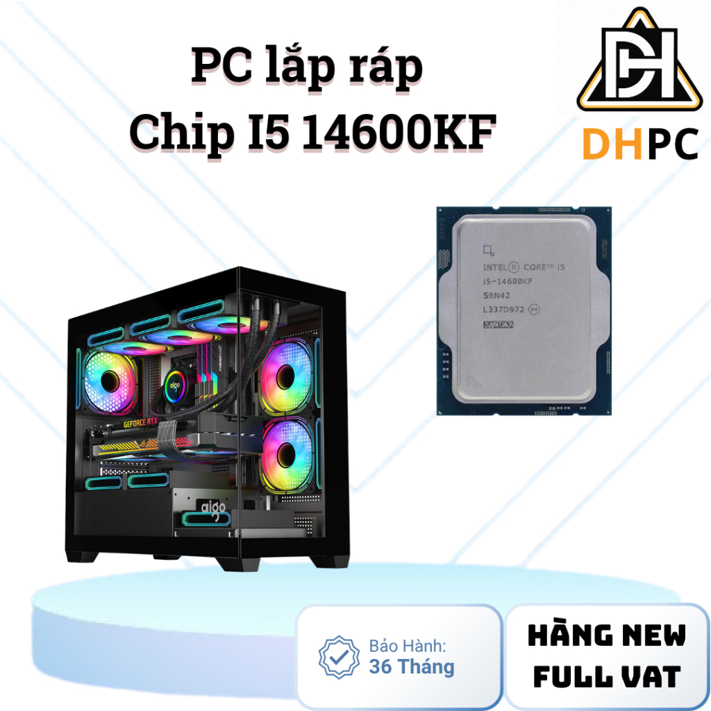 [FULL VAT] Bộ PC tự lắp ráp với chip intel core I5 12400F /14400F TRAY - NEW | BigBuy360 - bigbuy360.vn