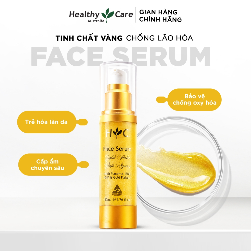 Tinh Chất Vàng Dưỡng Da Healthy Care Anti-Ageing Gold Flake Face Serum 50ml