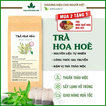 Trà hoa hòe túi lọc (Thanh nhiệt, detox, giải nhiệt, đậm vị thơm ngon, dễ uống) - Chợ Thảo Dược Việt