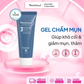 Gel Chấm Mụn Teenilicious Acne Face Gel – Hỗ Trợ Giảm Mụn,Gom Cồi Mụn, Mờ Thâm Cho Da Mụn 30g/15g