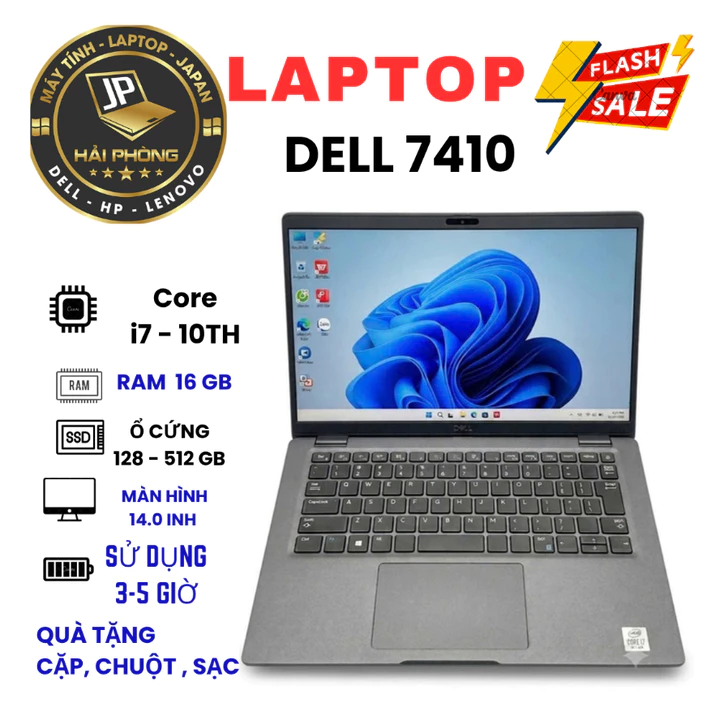💻 DELL LATITUDE 7410 – i7 GEN 10 | RAM 16GB | SSD 128GB–512GB | FHD 14 INCH