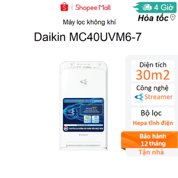 Máy lọc không khí Daikin MC40UVM6-7 Diện tích lọc 30m2 - Hàng chính hãng