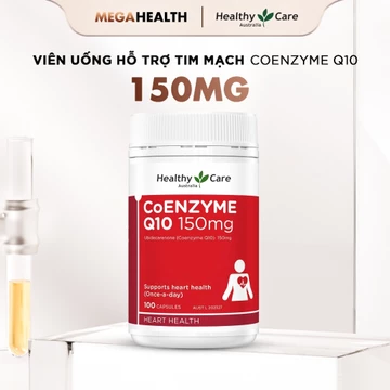 Viên Uống Hỗ Trợ Tim Mạch Healthy Care Coenzyme Q10 150mg 100 Viên Mega Health