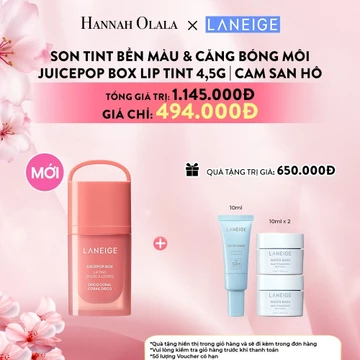 [LANEIGE X HANNAH] Son Tint bền màu và căng bóng môi Laneige Juicepop Box Lip Tint 4,5g