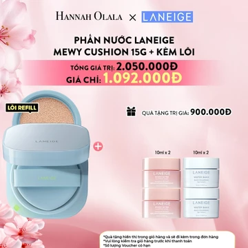 [LANEIGE X HANNAH] [Mới] Phấn Nước Laneige Mewy Cushion Kèm lõi 15G x 2