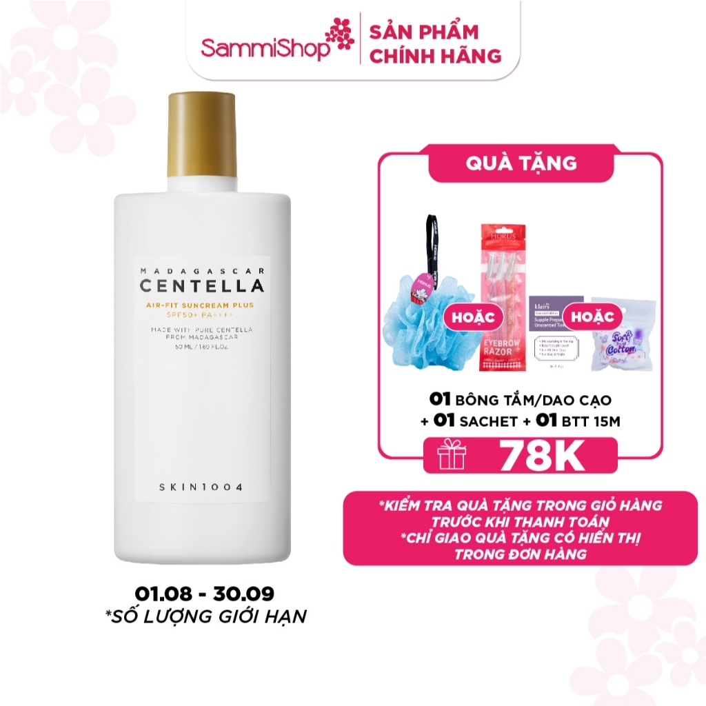 Skin1004 Kem chống nắng Madagascar Centella Air-Fit SunCream Plus 50ml
