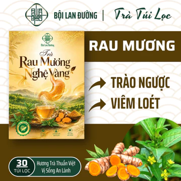 [Có Giấy VSATTP] Trà Rau Mương - Bội Lan Đường - Mix Nghệ Vàng, Chè Dây, Nấm Linh Chi, Cỏ Ngọt - Viêm loét, trào ngược