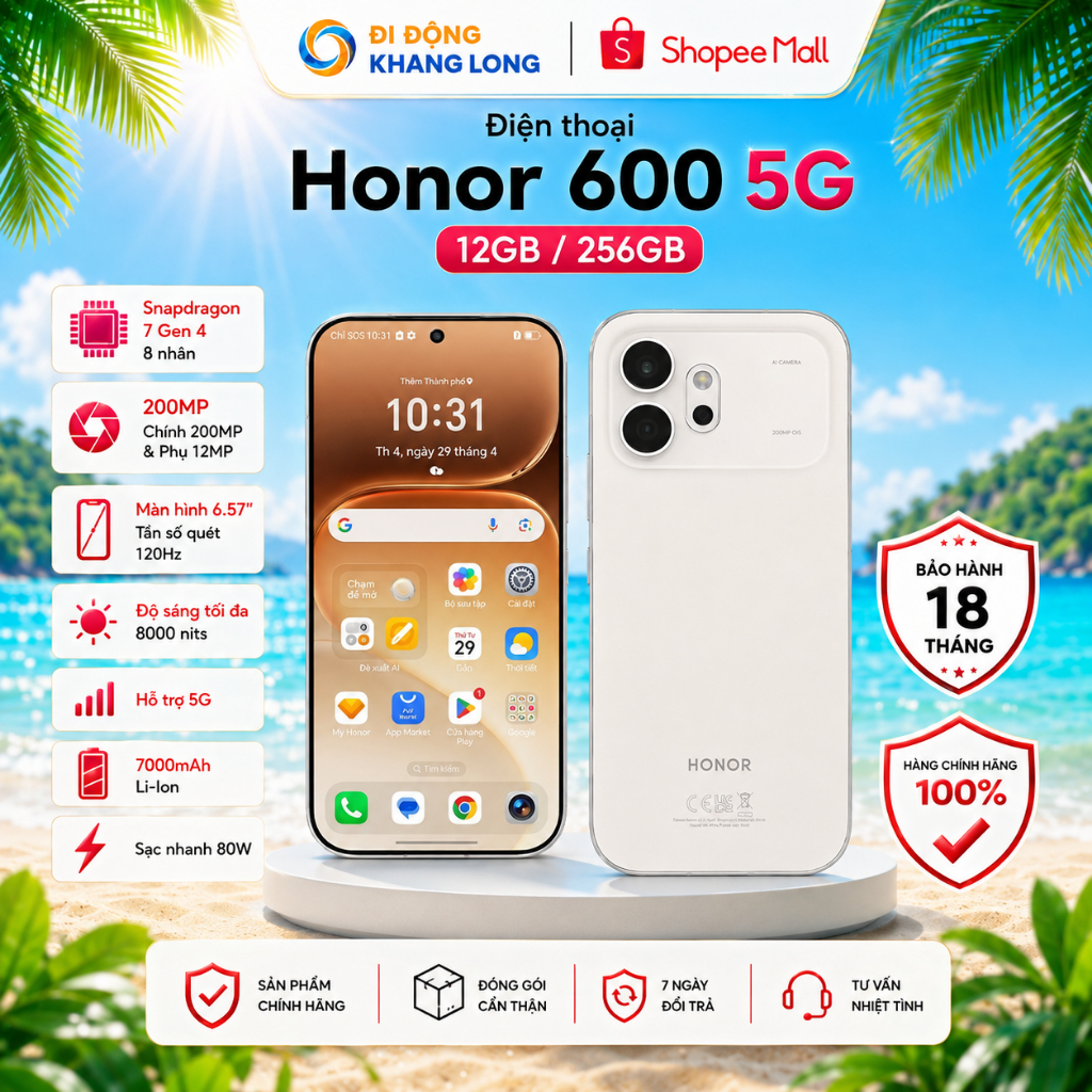 Honor 600 5G 12GB 256GB - Hàng Chính Hãng. | BigBuy360 - bigbuy360.vn